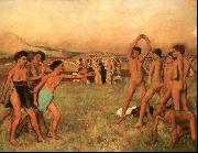 Edgar Degas The Young Spartans Exercising France oil painting reproduction